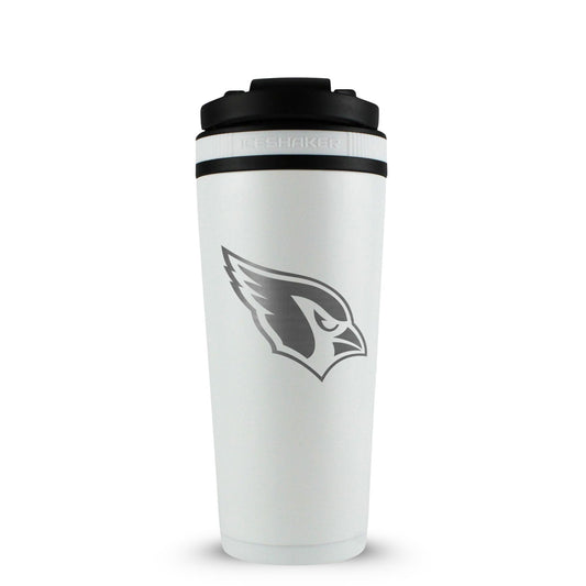 Officially Licensed Arizona Cardinals 26oz Ice Shaker - White
