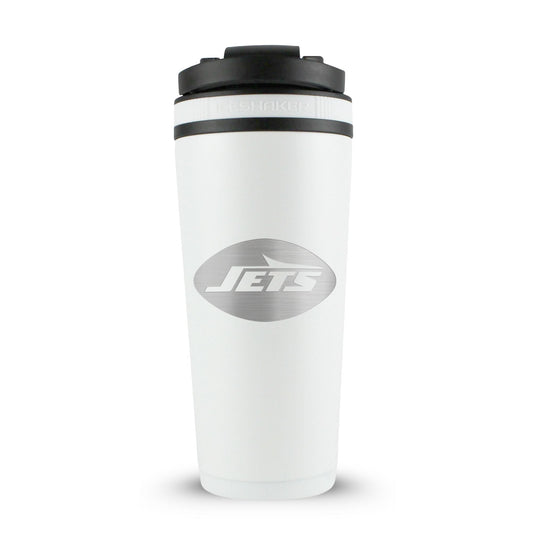 Officially Licensed New York Jets 26oz Ice Shaker - White
