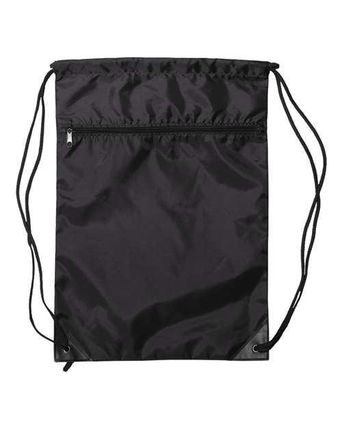 Liberty Bags 8888 Zippered Drawstring Backpack - Custom Decorated