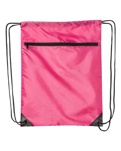 Liberty Bags 8888 Zippered Drawstring Backpack