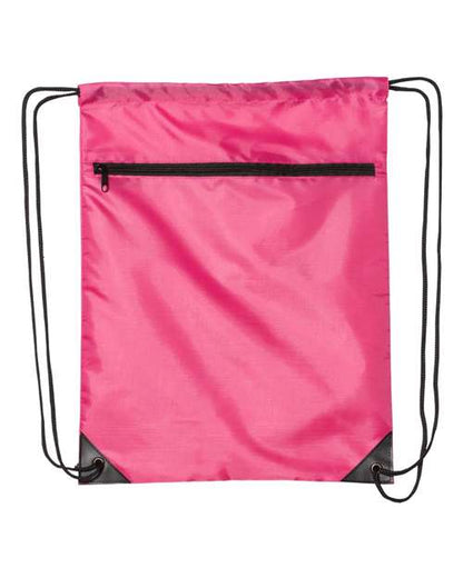Liberty Bags 8888 Zippered Drawstring Backpack