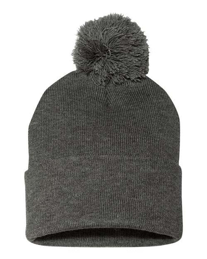 Sportsman SP15 12" Pom-Pom Cuffed Beanie