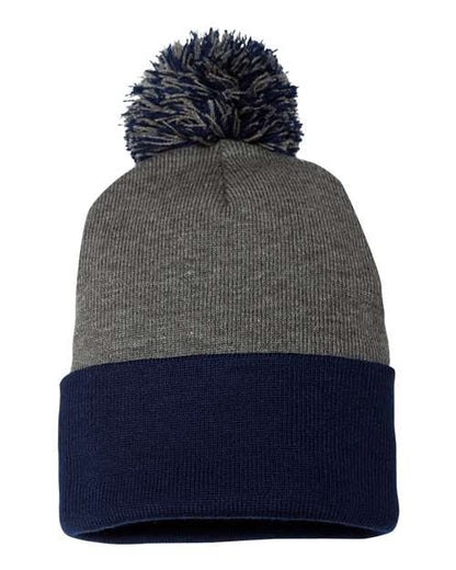 Sportsman SP15 12" Pom-Pom Cuffed Beanie