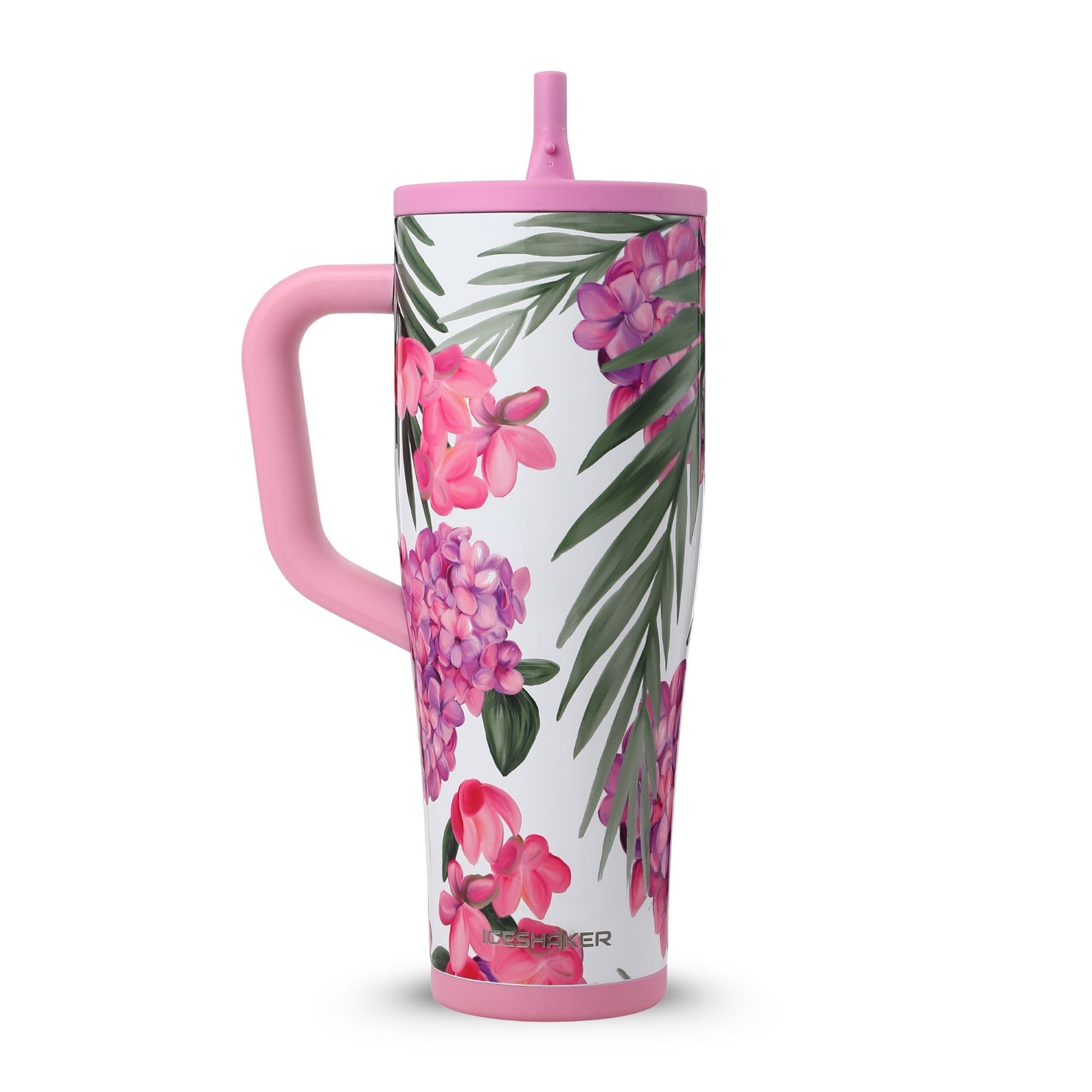 40oz Legend Series Shaker Bottle - Pink Hydrangea