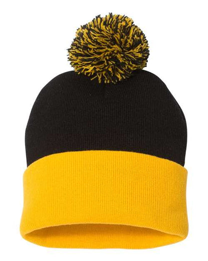 Sportsman SP15 12" Pom-Pom Cuffed Beanie
