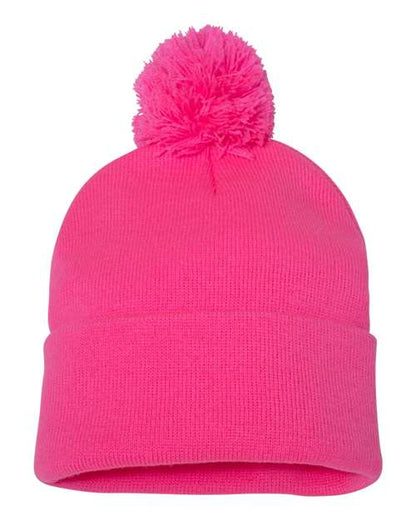 Sportsman SP15 12" Pom-Pom Cuffed Beanie