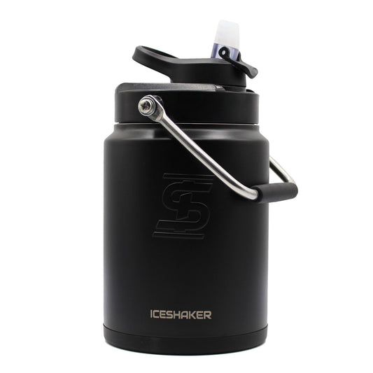 Half Gallon Jug with Silicone Base - Black