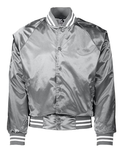 Augusta Sportswear 3610 Unisex Satin Baseball Jacket Striped Trim