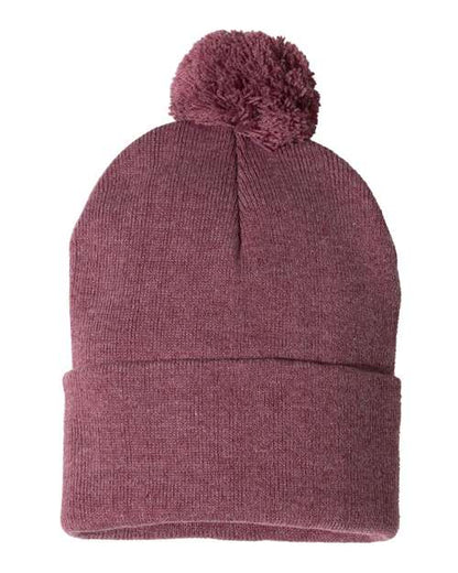 Sportsman SP15 12" Pom-Pom Cuffed Beanie
