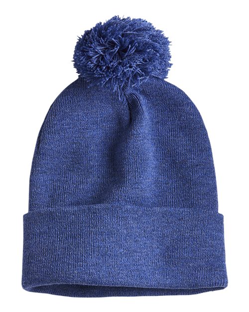 Sportsman SP15 12" Pom-Pom Cuffed Beanie