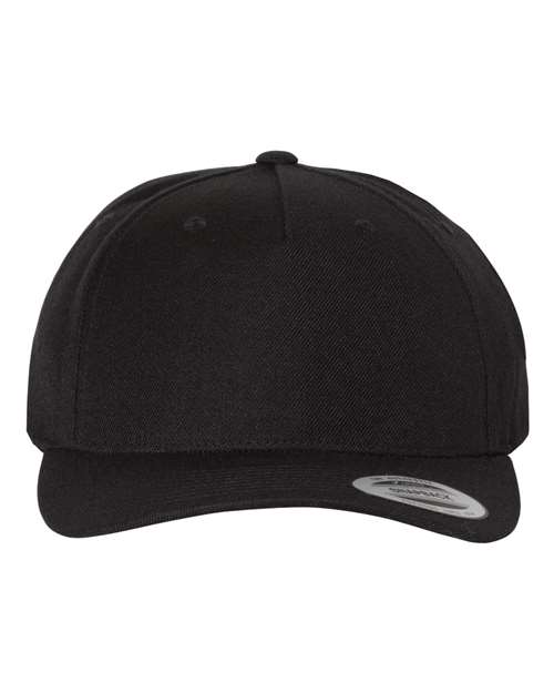 YP Classics 5789M Premium Five-Panel Curved Bill Snapback Cap - Custom Decorated