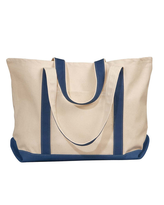 Liberty Bags 8872 Carmel Classic XL Cotton Canvas Boat Tote - Custom Decorated