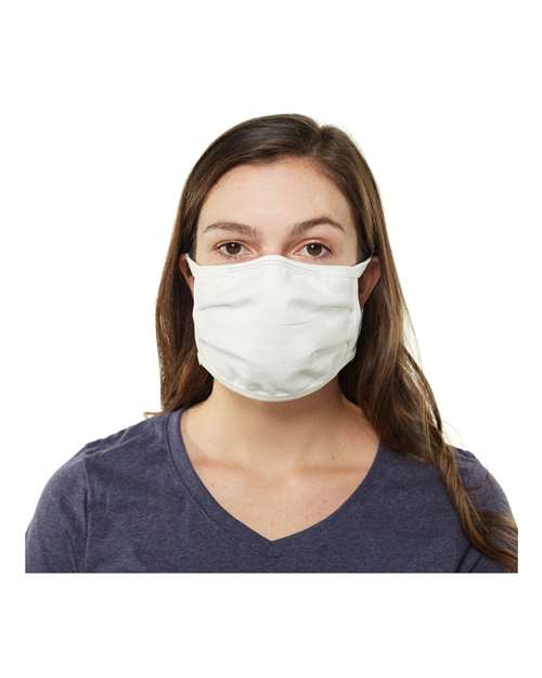 Hanes MASKBB 3-Ply Cotton Face Mask - Custom Decorated