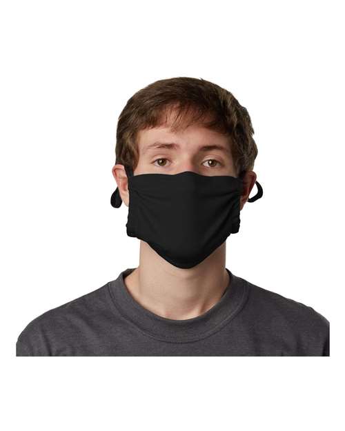 Hanes MKPKPR 2-Ply Polyester Pocket Face Mask - Custom Decorated