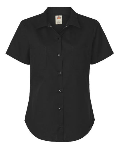 Dickies 5350 Women's Industrial Short Sleeve Work Shirt - Custom Decorated