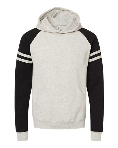 JERZEES 97CR Unisex Nublend Varsity Colorblocked Raglan Hooded Sweatshirt - Custom Decorated