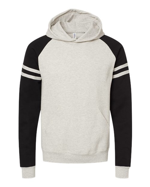 JERZEES 97CR Unisex Nublend Varsity Colorblocked Raglan Hooded Sweatshirt - Custom Decorated