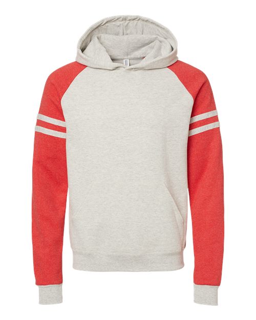 JERZEES 97CR Unisex Nublend Varsity Colorblocked Raglan Hooded Sweatshirt