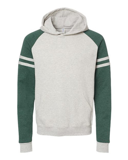 JERZEES 97CR Unisex Nublend Varsity Colorblocked Raglan Hooded Sweatshirt
