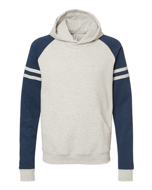 JERZEES 97CR Unisex Nublend Varsity Colorblocked Raglan Hooded Sweatshirt