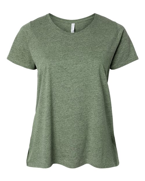LAT 3816 Women's Curvy Collection Fine Jersey Tee - Custom Decorated