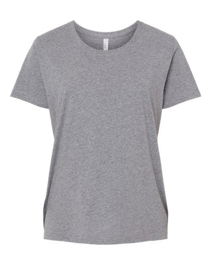 LAT 3816 Women's Curvy Collection Fine Jersey Tee