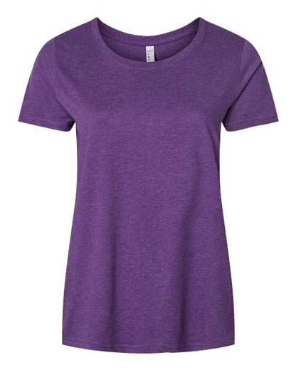 LAT 3816 Women's Curvy Collection Fine Jersey Tee