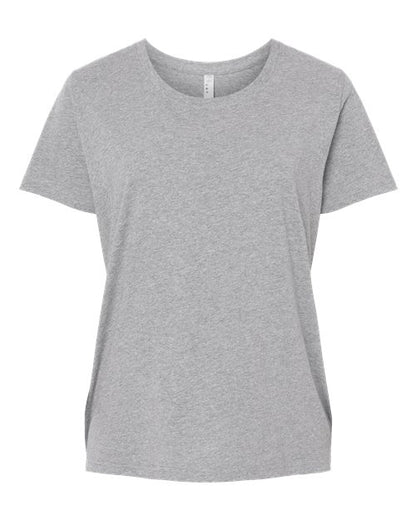 LAT 3816 Women's Curvy Collection Fine Jersey Tee