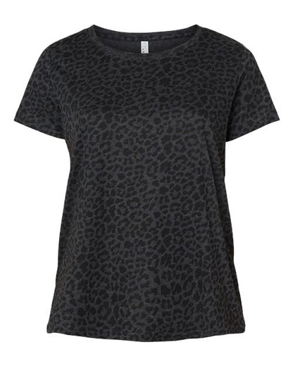LAT 3816 Women's Curvy Collection Fine Jersey Tee