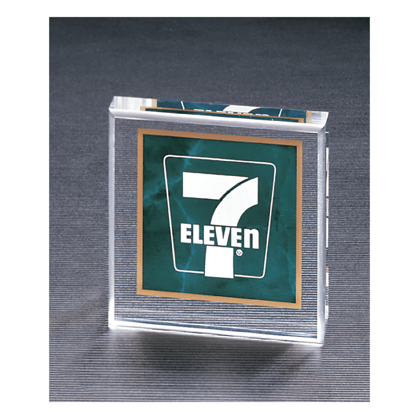 Emerald 3 3/4" x 3 3/4" Marble Design Acrylic Paperweight
