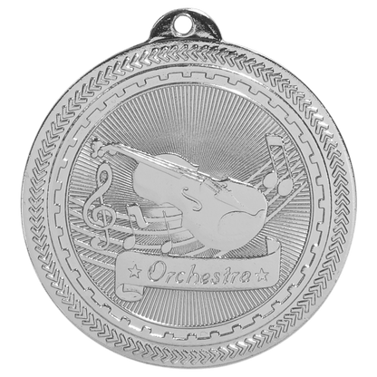 Bright Silver 2" Orchestra Laserable BriteLazer Medal