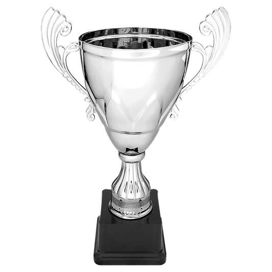 Silver 11" Completed Metal Cup on Plastic Base