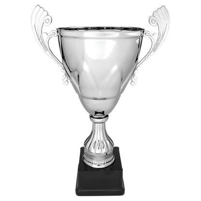 Silver 16 3/4" Completed Metal Cup on Plastic Base