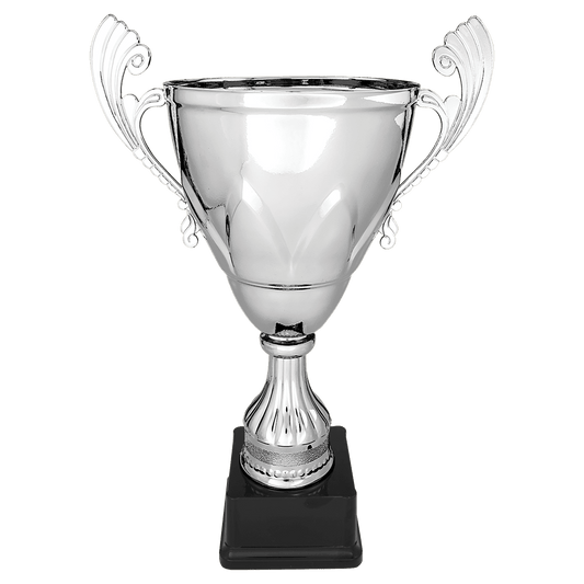 Silver 16 3/4" Completed Metal Cup on Plastic Base