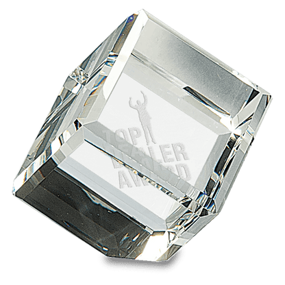 2 1/2" x 2 1/2" Crystal Cube