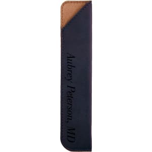 Blue Leatherette Single Pen Sleeve