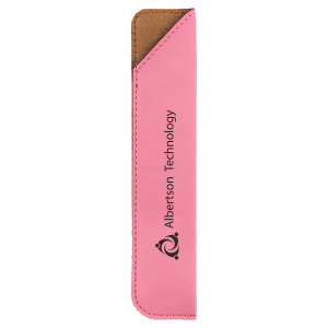 Pink Leatherette Single Pen Sleeve