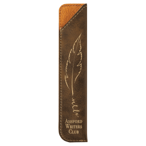 Rustic/Gold Leatherette Single Pen Sleeve