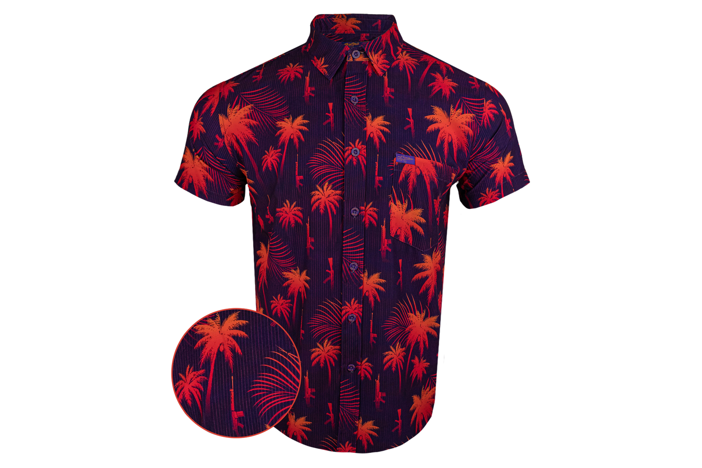 Coastal Palm (Orange/Purple/Red)
