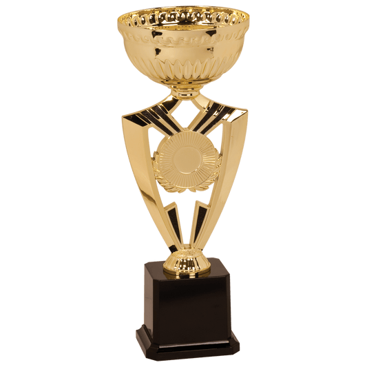 12 3/8" Gold Ribbon 2" Insert Holder Easy Cup Kit