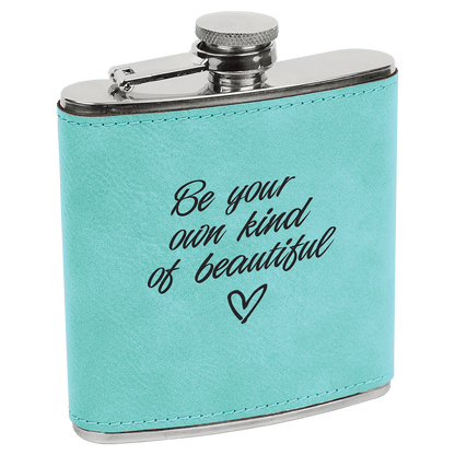 Teal Stainless Steel 6 oz. Flask