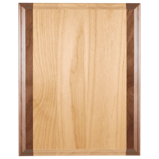 7" x 9" Genuine Red Alder & Genuine Walnut Plaque