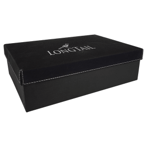Black/Silver Leatherette Gift Box