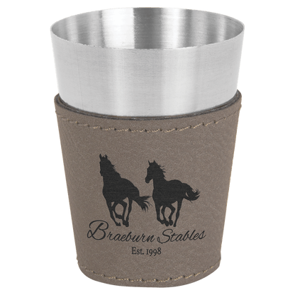 Gray Stainless Steel 2 oz. Shot Glass