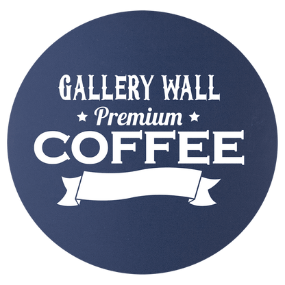Navy Blue White 3 3/4" Round Silicone Coaster