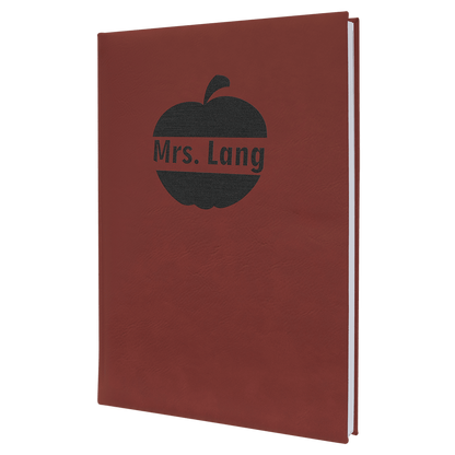 7" 7" x 9 3/4" Laserable Leatherette Journal with Lined Notepad