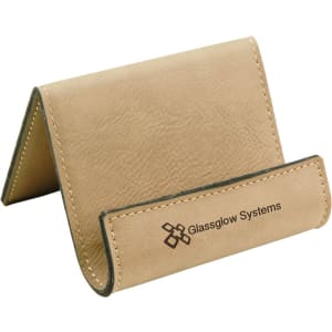 Light Brown Leatherette Holder/Easel