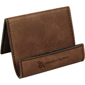 Dark Brown Leatherette Holder/Easel