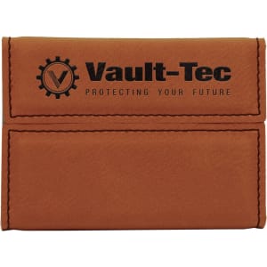Rawhide Leatherette Hard Business Card Case with Magnetic Closure