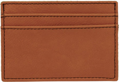 Rawhide 4" x 2 3/4" Laserable Leatherette Wallet Clip